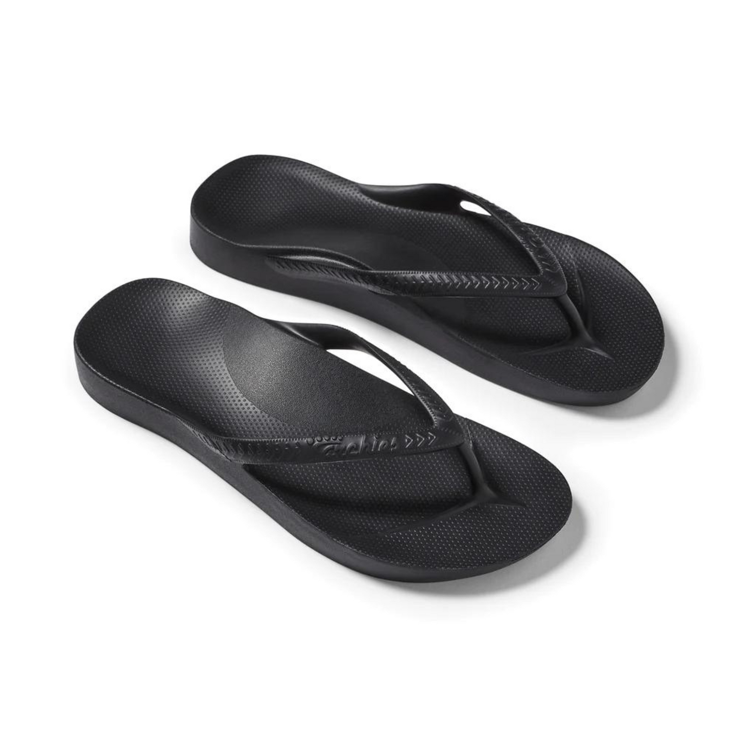 Archies Arch Support Jandals - Black