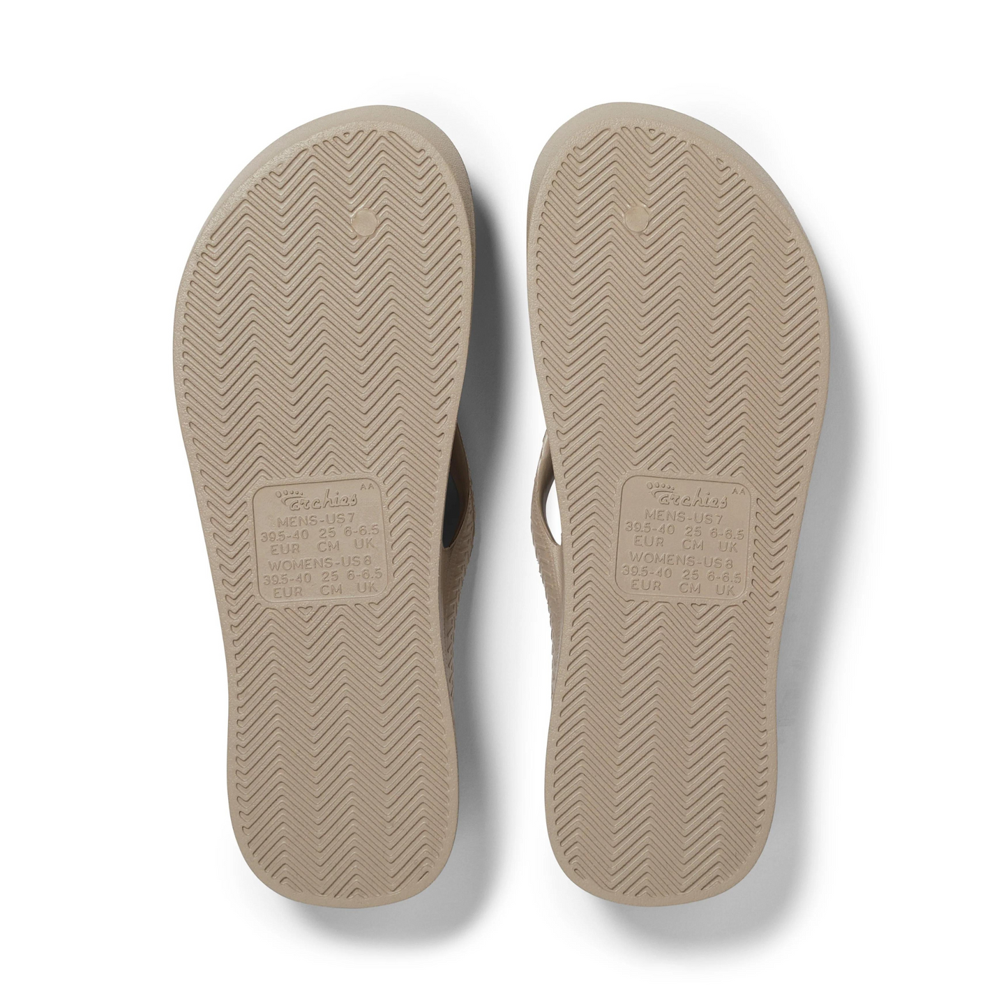 Archies Arch Support Jandals - Taupe