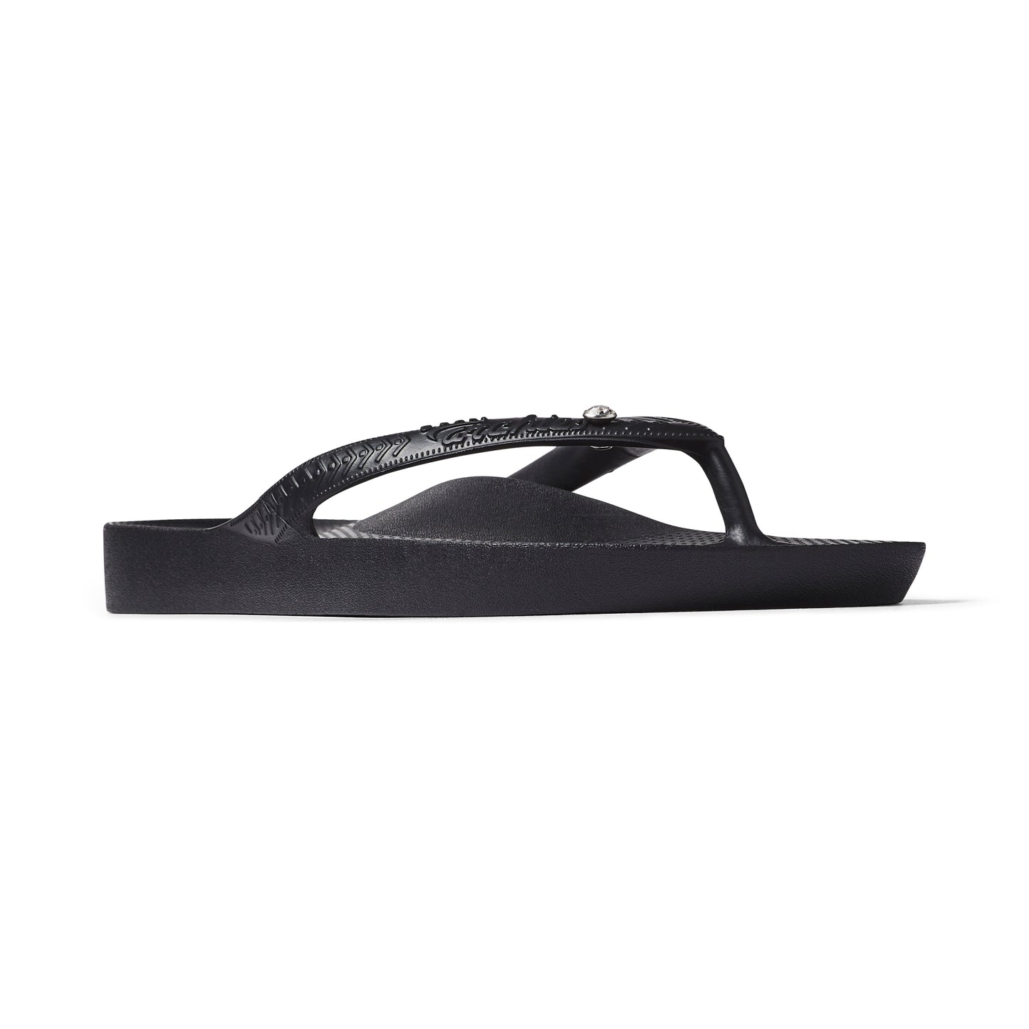 Archies Arch Support Jandals - Crystal Black