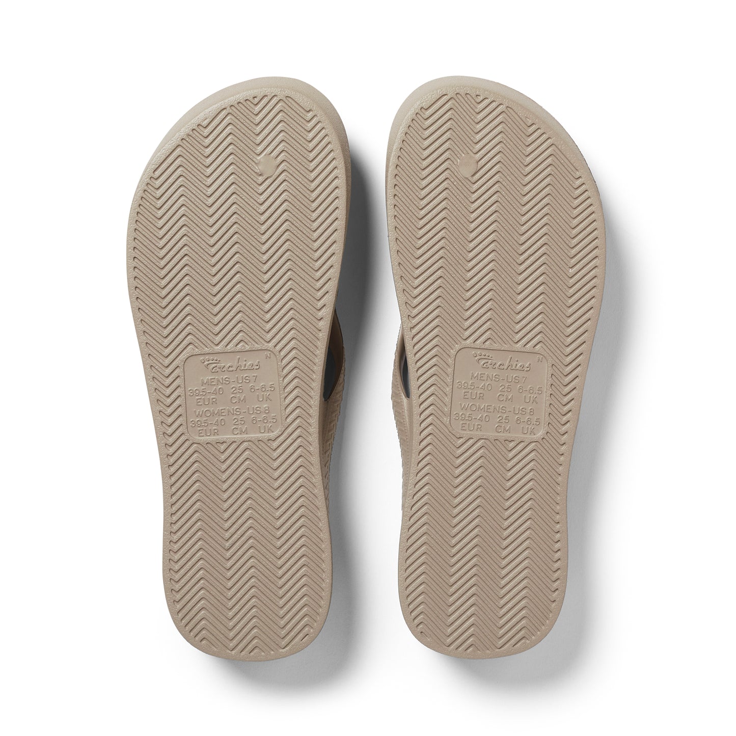 Archies Arch Support Jandals - Crystal Taupe