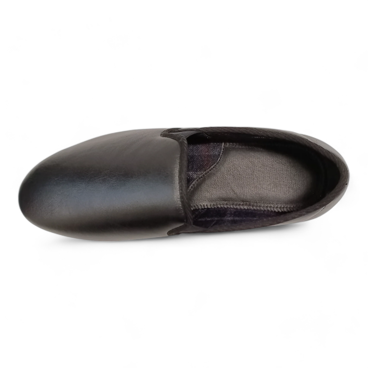 Carlos Leather Slippers - Black