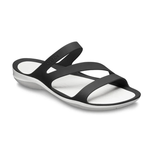 Crocs Womens Swiftwater Sandal - Black/White