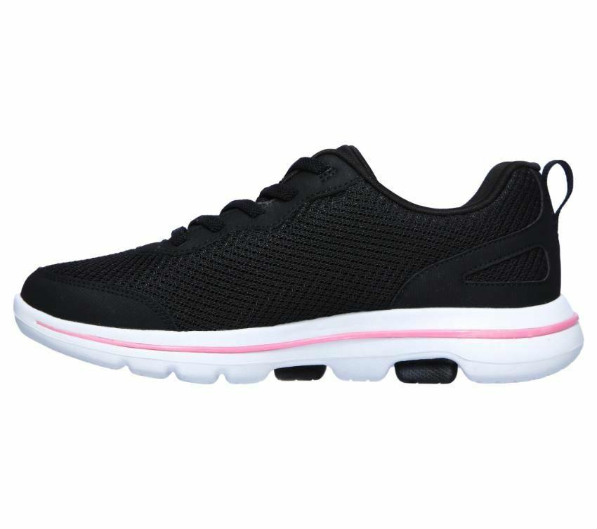 Skechers Go Walk 5 - Guardian - Black/Hot Pink
