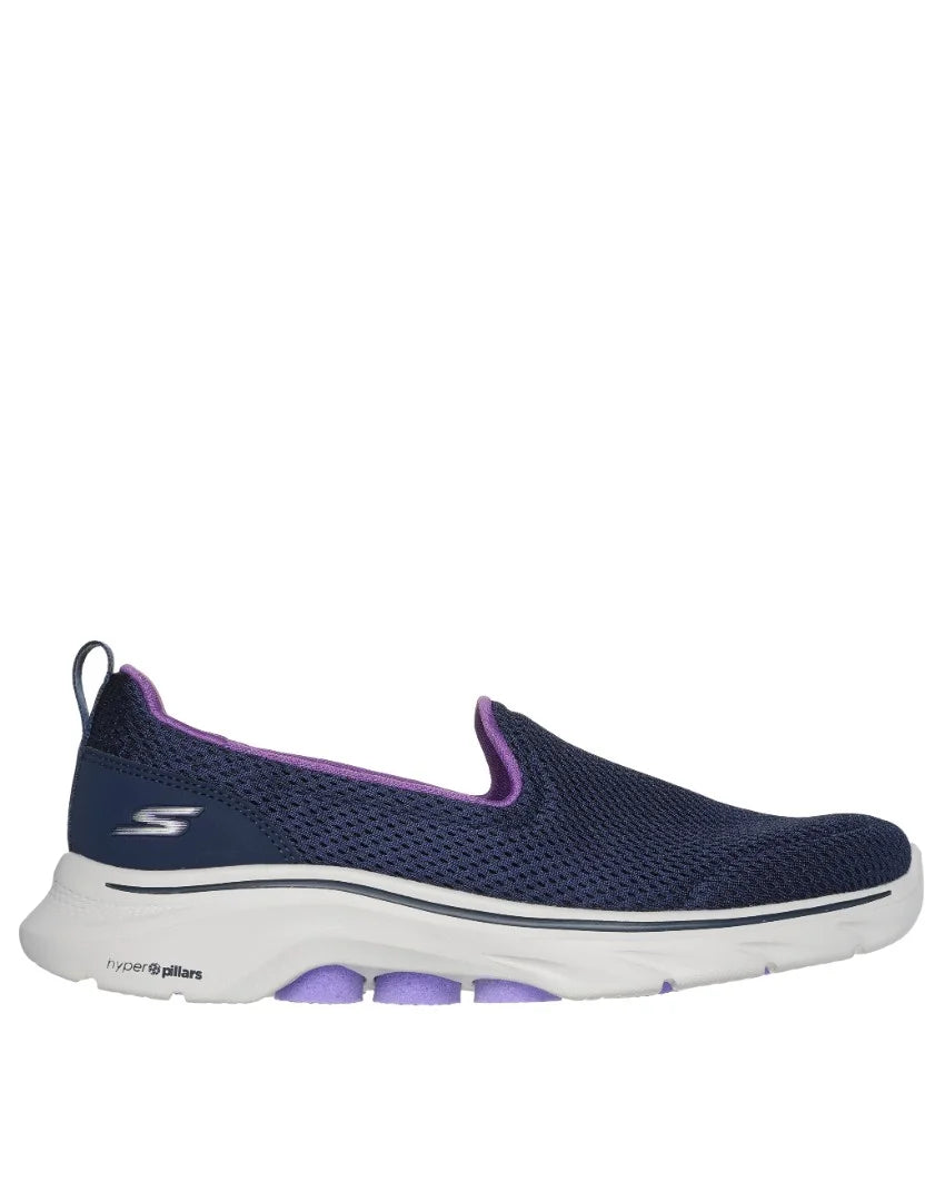 Skechers Ladies Go Walk 7 - Razi - Navy/Lavender