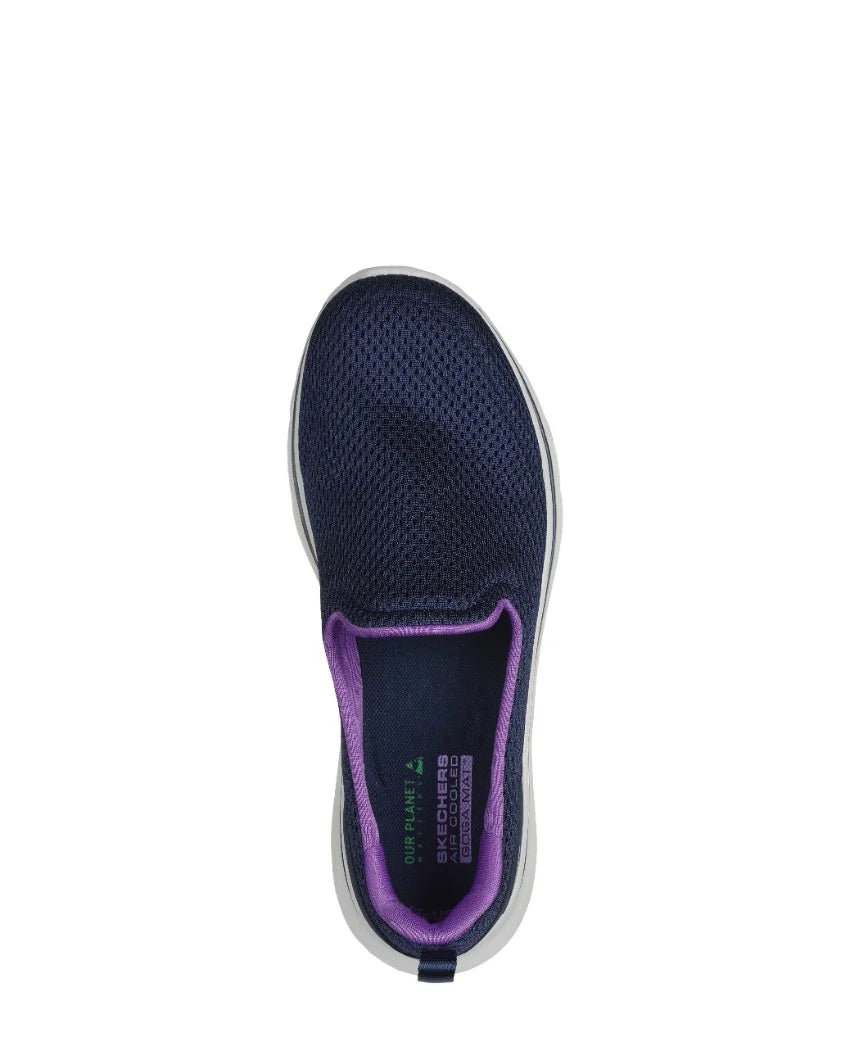 Skechers Ladies Go Walk 7 - Razi - Navy/Lavender