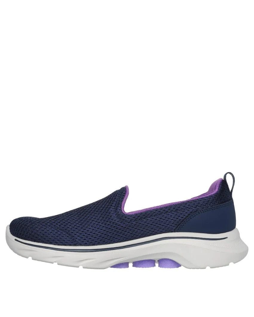 Skechers Ladies Go Walk 7 - Razi - Navy/Lavender