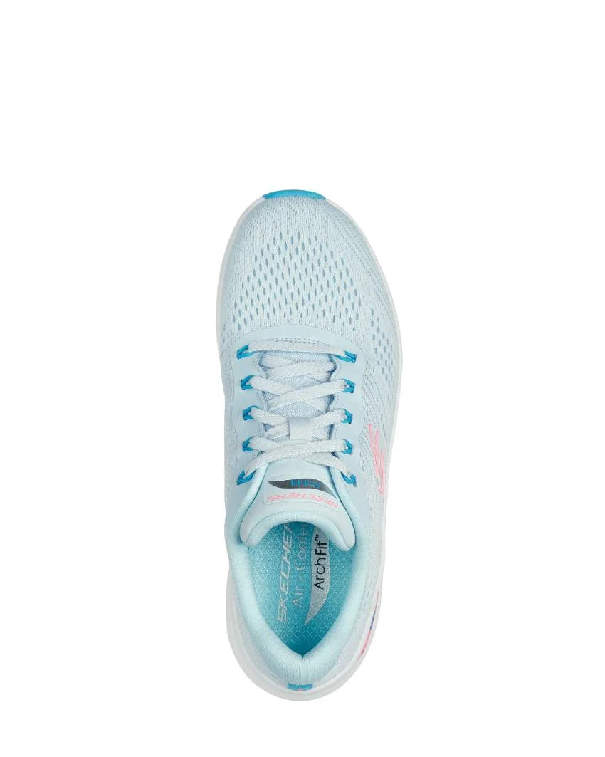 Skechers Ladies Arch Fit 2.0 - Big League - Light Blue/Multi