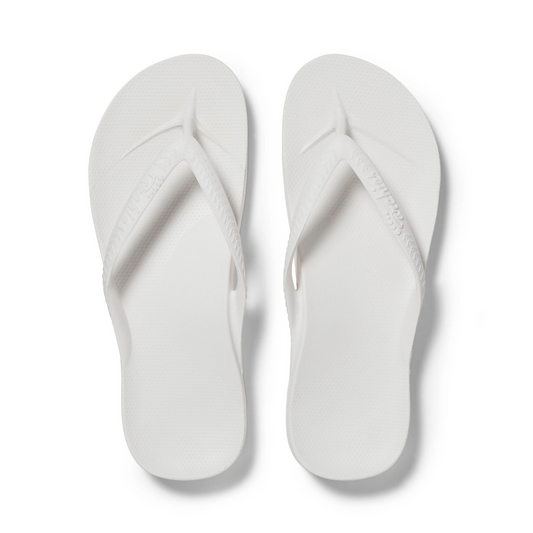 Archies Arch Support Jandals - White