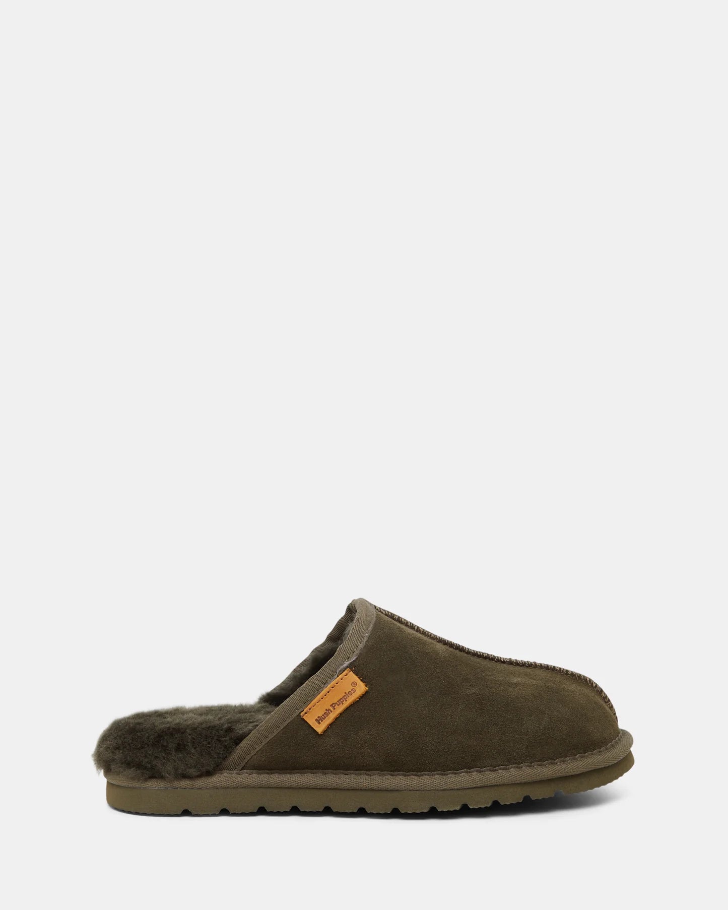 Hush Puppies Loch - Dark Olive Suede