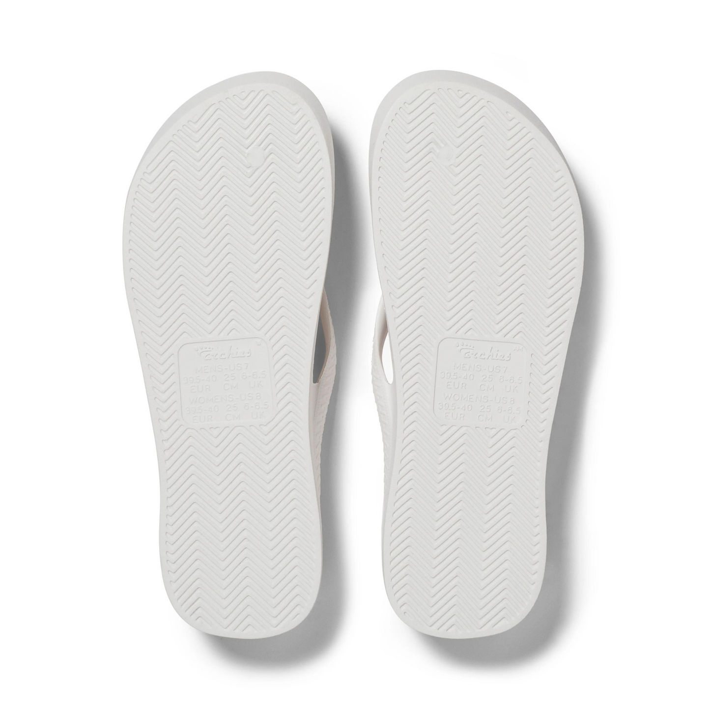 Archies Arch Support Jandals - White
