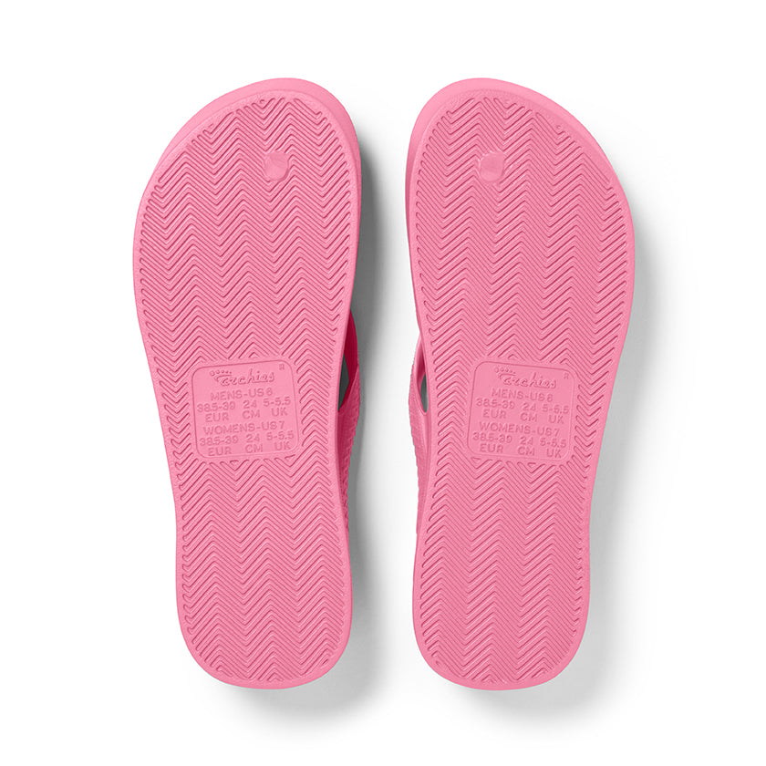 Archies Arch Support Jandals - Hot Pink