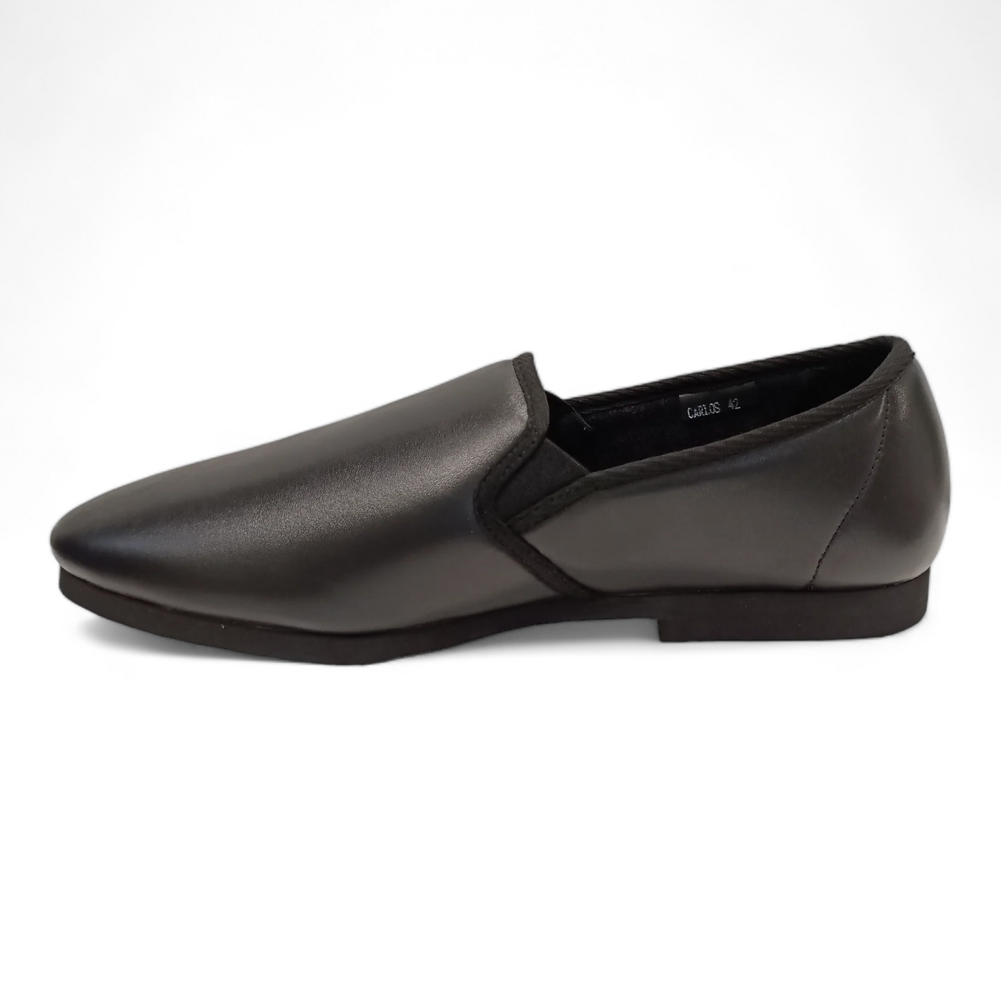 Carlos Leather Slippers - Black