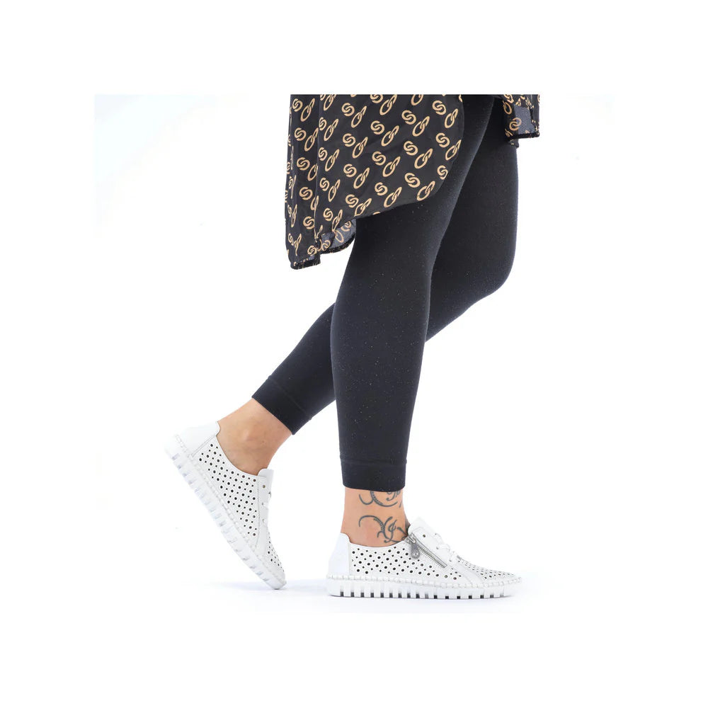Rieker Drake M2300-80 Sneakers - White