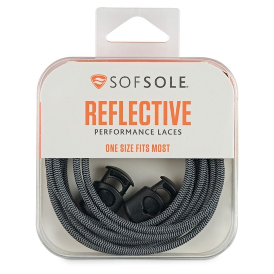 Sof Sole Bungee Laces - Silver/Black
