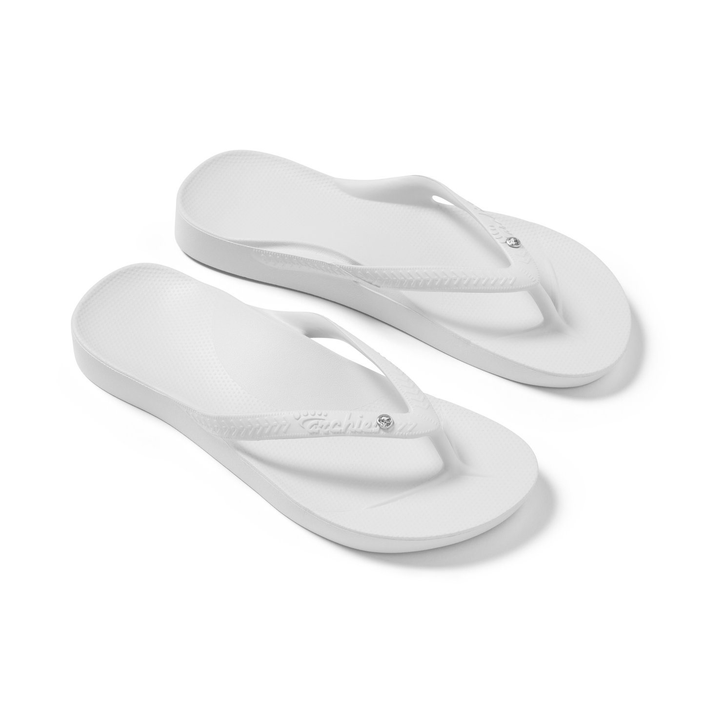 Archies Arch Support Jandals - Crystal White