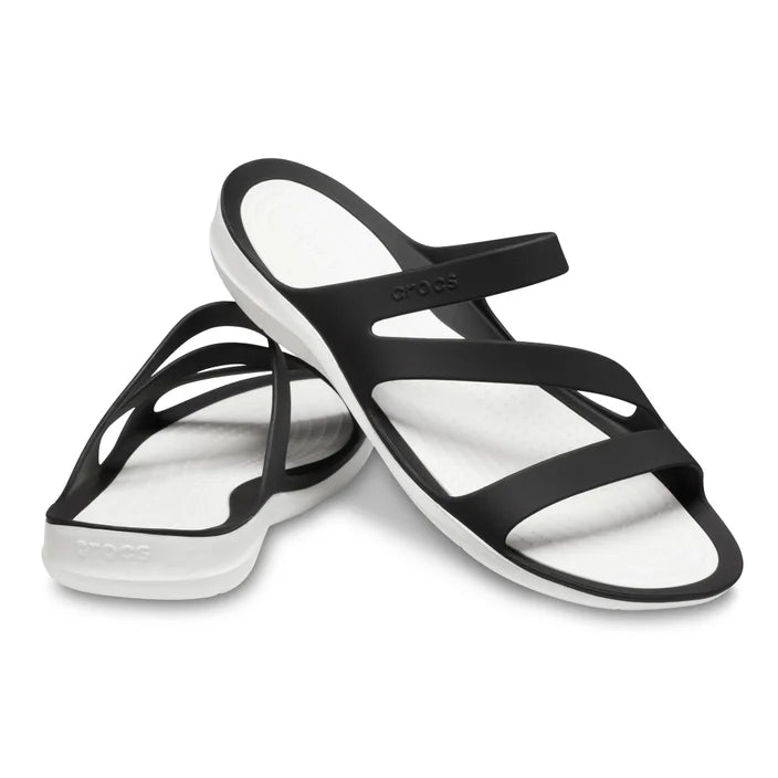 Crocs Womens Swiftwater Sandal - Black/White