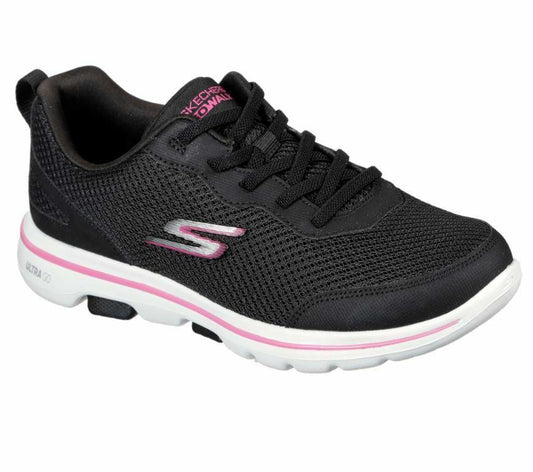 Skechers Go Walk 5 - Guardian - Black/Hot Pink