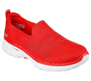 Womens red hotsell skechers shoes
