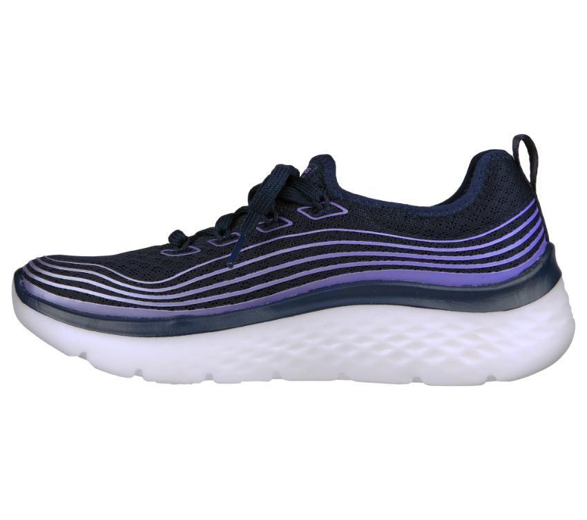 Skechers Ladies Go Walk Hyper Burst - Valar - Navy/Lavender