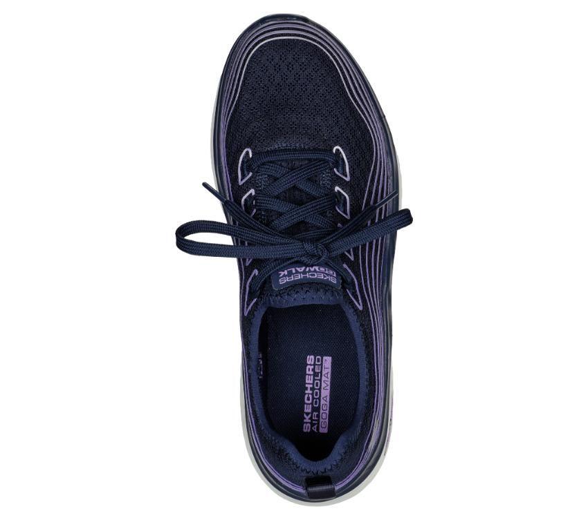 Skechers Ladies Go Walk Hyper Burst - Valar - Navy/Lavender