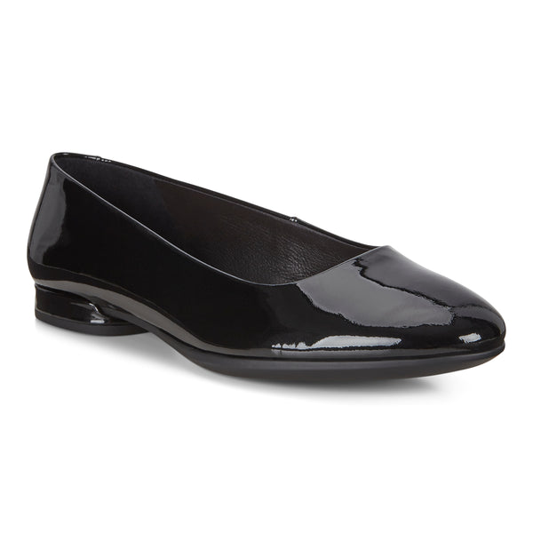 Breddegrad platform Bule Ecco Anine Ballerina 208003 - Black Patent – Deejays Shoes