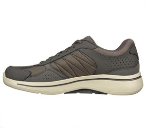 Skechers Mens Go Walk Arch Fit Security Taupe Deejays Shoes