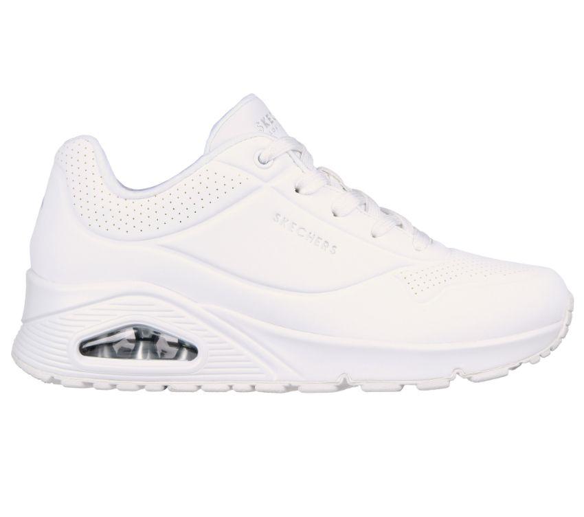 Skechers Ladies Uno - Stand On Air - White