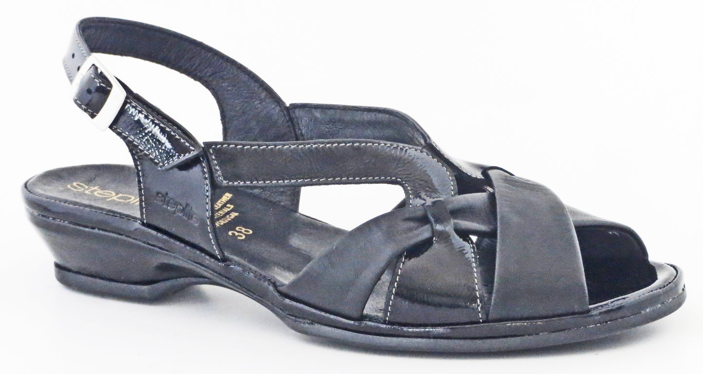 Suave Pinto - Black/Black Patent